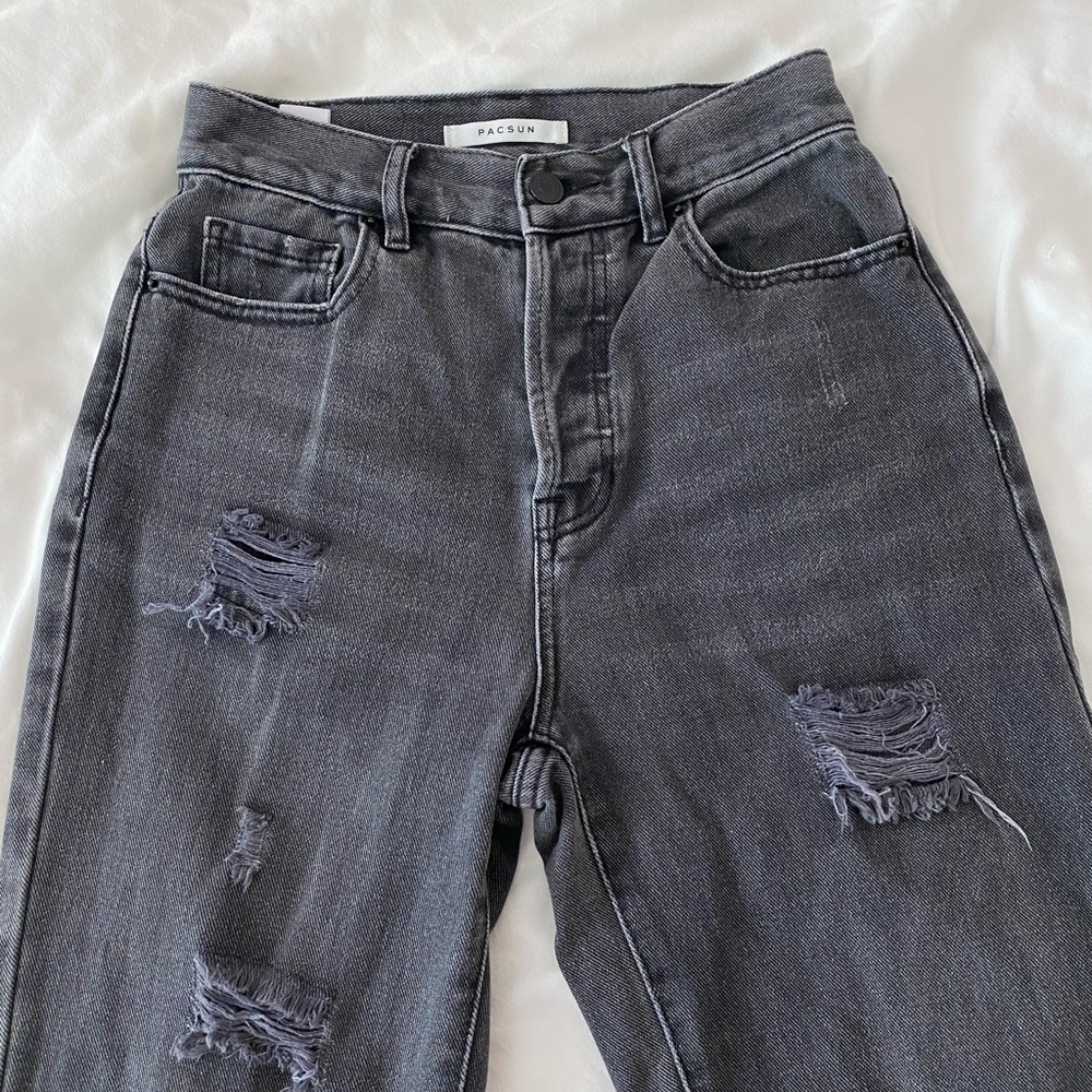 Pacsun high rise straight distressed jeans
